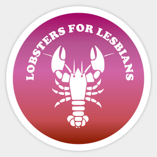 Lobsters For Lesbians Sticker